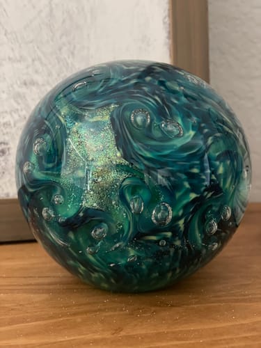 Customer photo review of Dichroic Splash Orbs