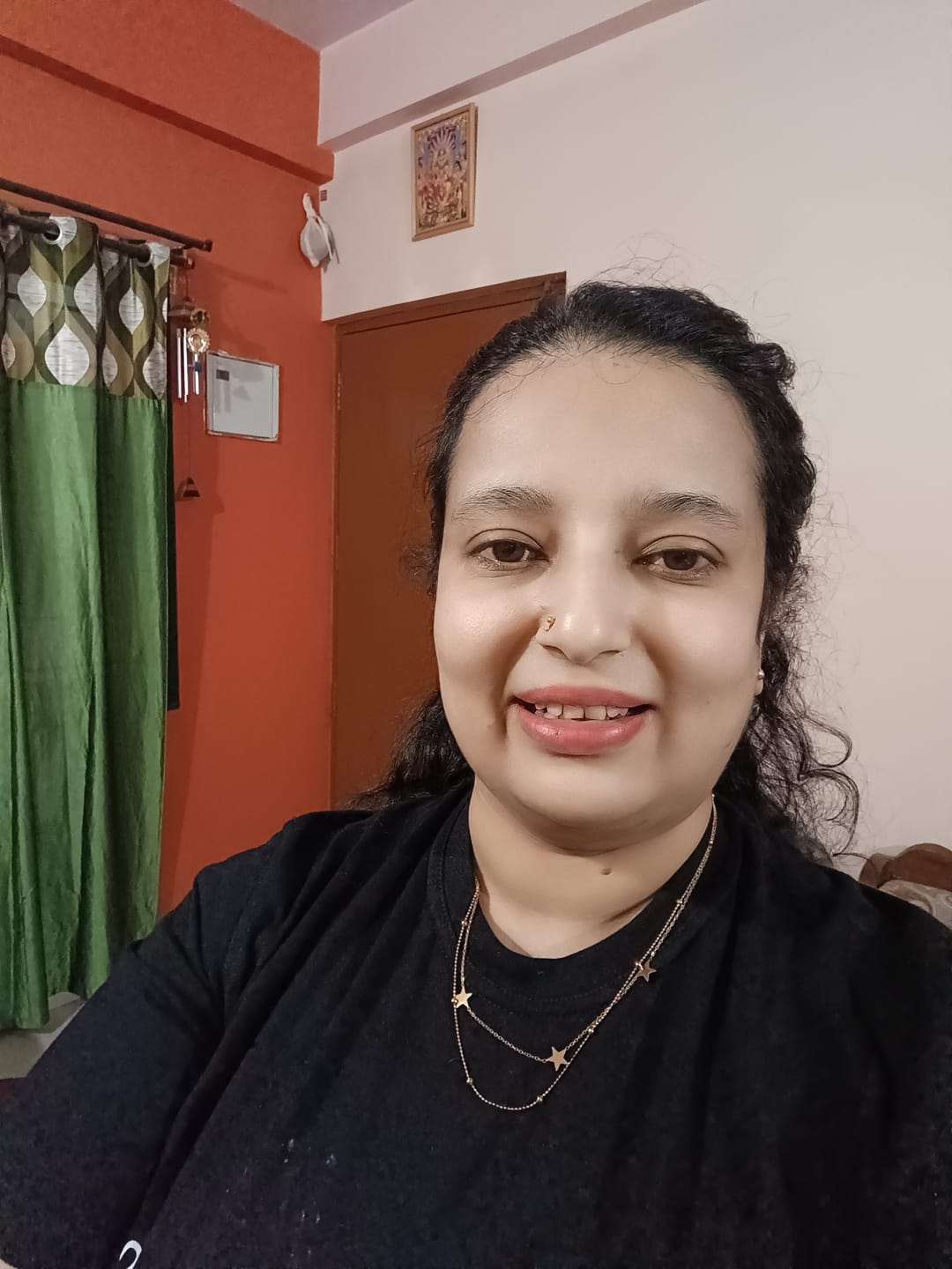 Customer photo review of Cosmic Beads and Stars Necklace