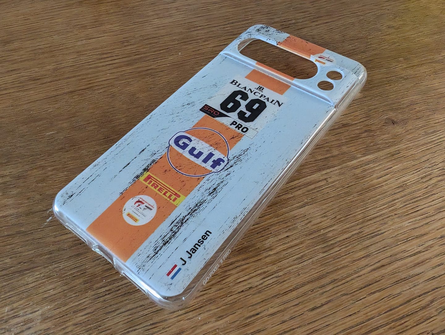 Customer photo review of Gulf Porsche GT Livery - Individuelle Handyhülle für Google