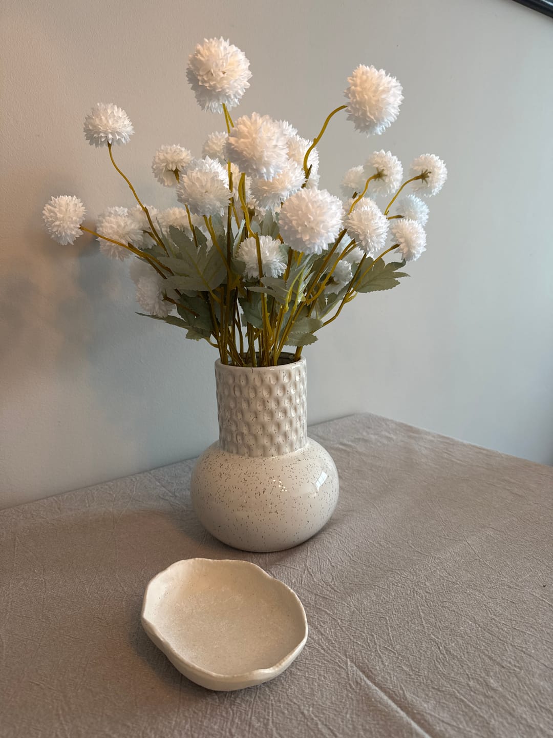 Customer photo review of Zijden Kiku Bloemen - Wit