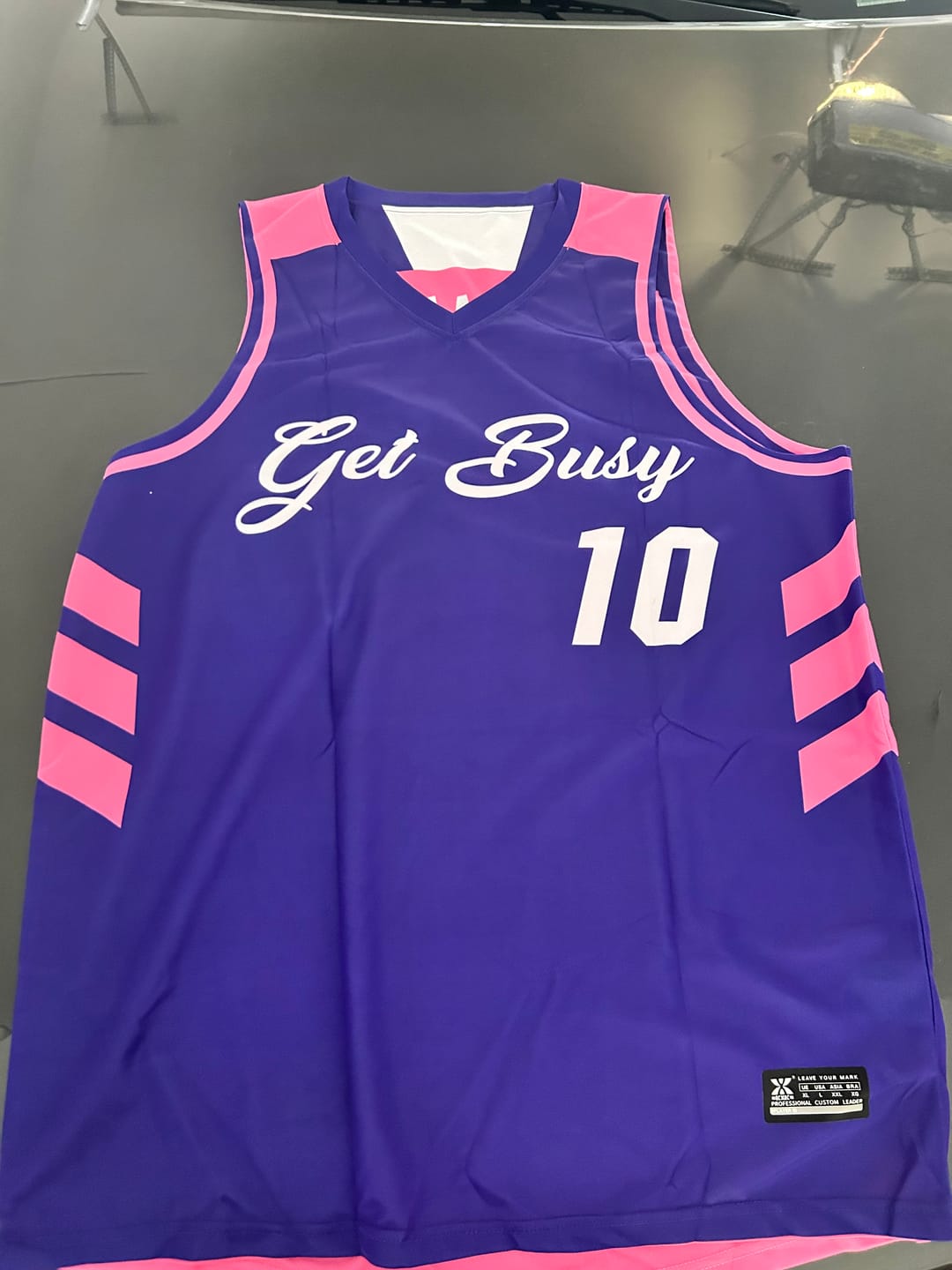 Customer photo review of Custom Reversible Basketball Jerseys with Numbers |  Personalized Double Side Tops