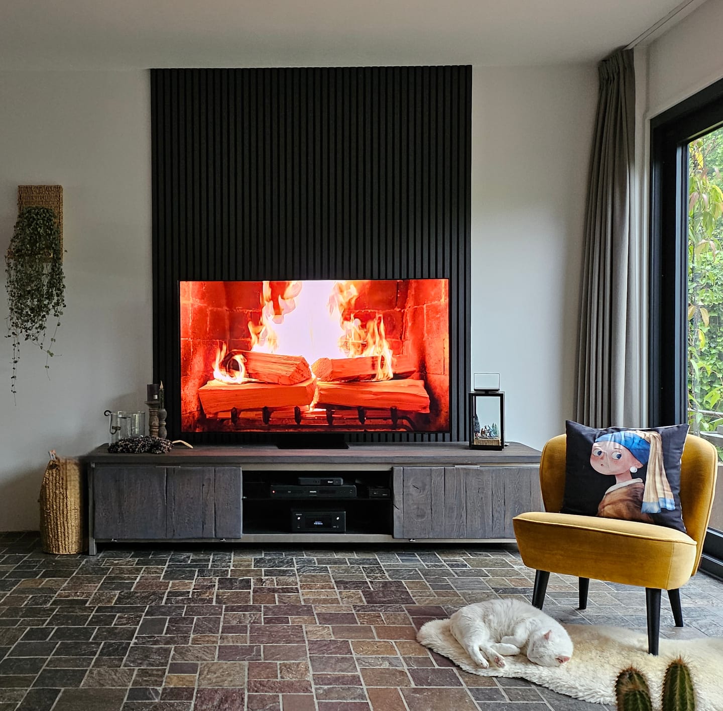 Customer photo review of AkuPanel Zwart Eiken-Hout | 240cm x 60cm | 3-zijdig écht houtfineer
