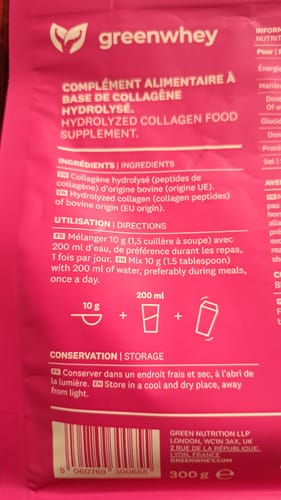 Customer photo review of Peptides de Collagène PEPTAN®