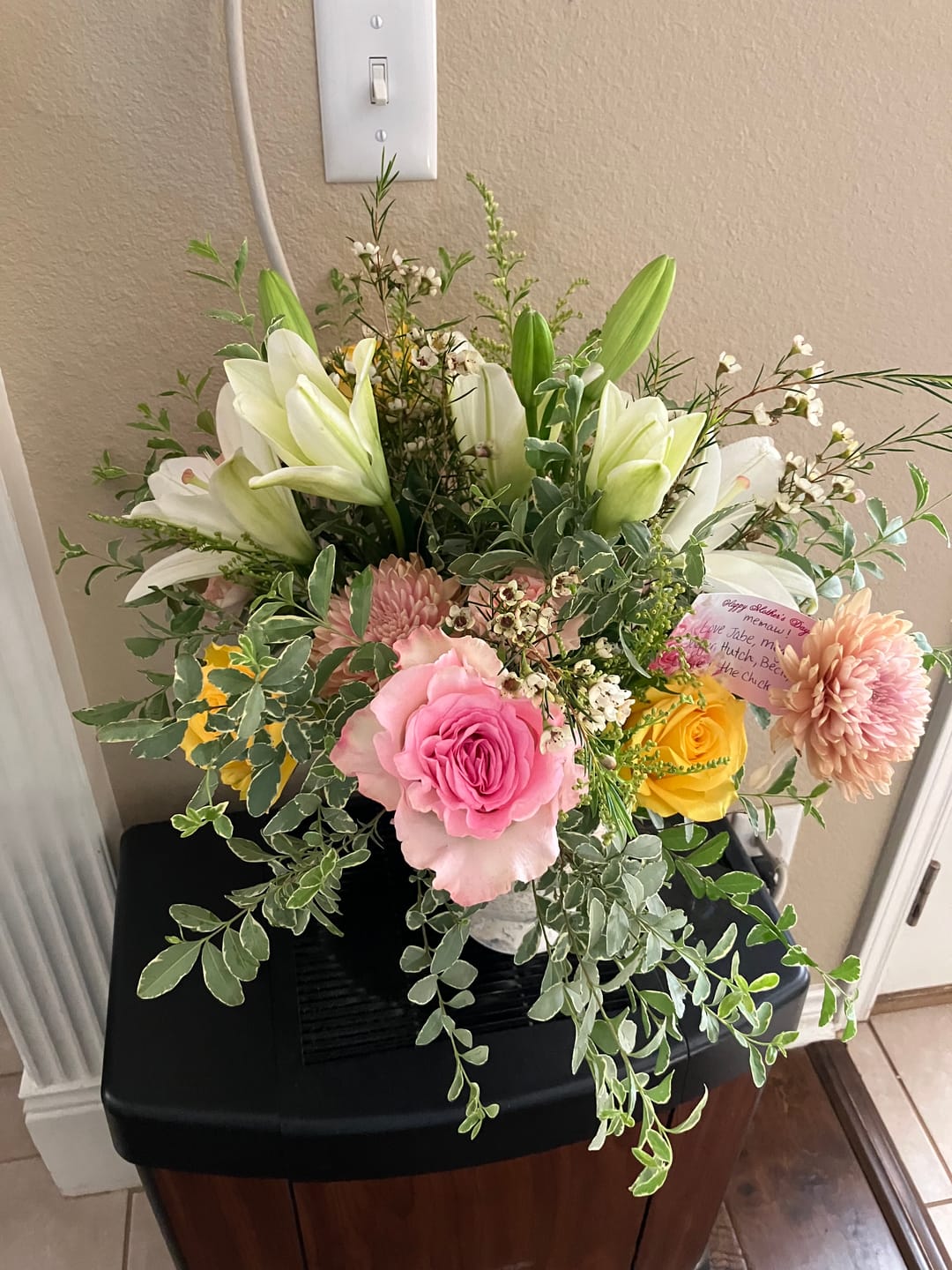 Customer photo review of Small Vase Arrangement