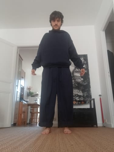 Customer photo review of Japanese Loose Wide-leg Pants