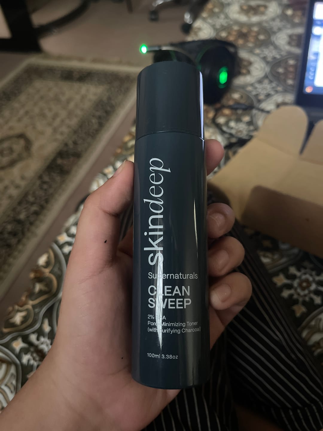 Customer photo review of CLEAN SWEEP - 2% BHA Pore-Minimizing Toner (w/ purifying Charcoal)
