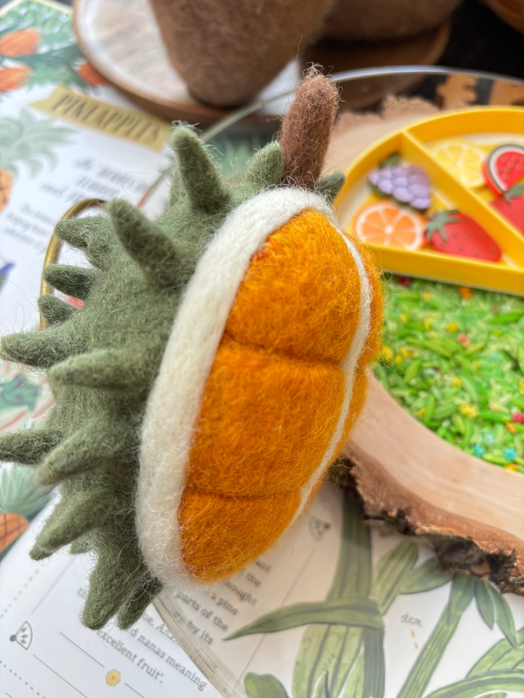 Customer photo review of Felt Durian Fruit Play Food