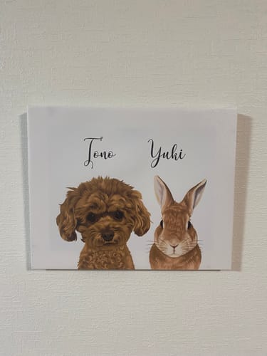 Customer photo review of Petcanvaオーダーメイド ペット似顔絵