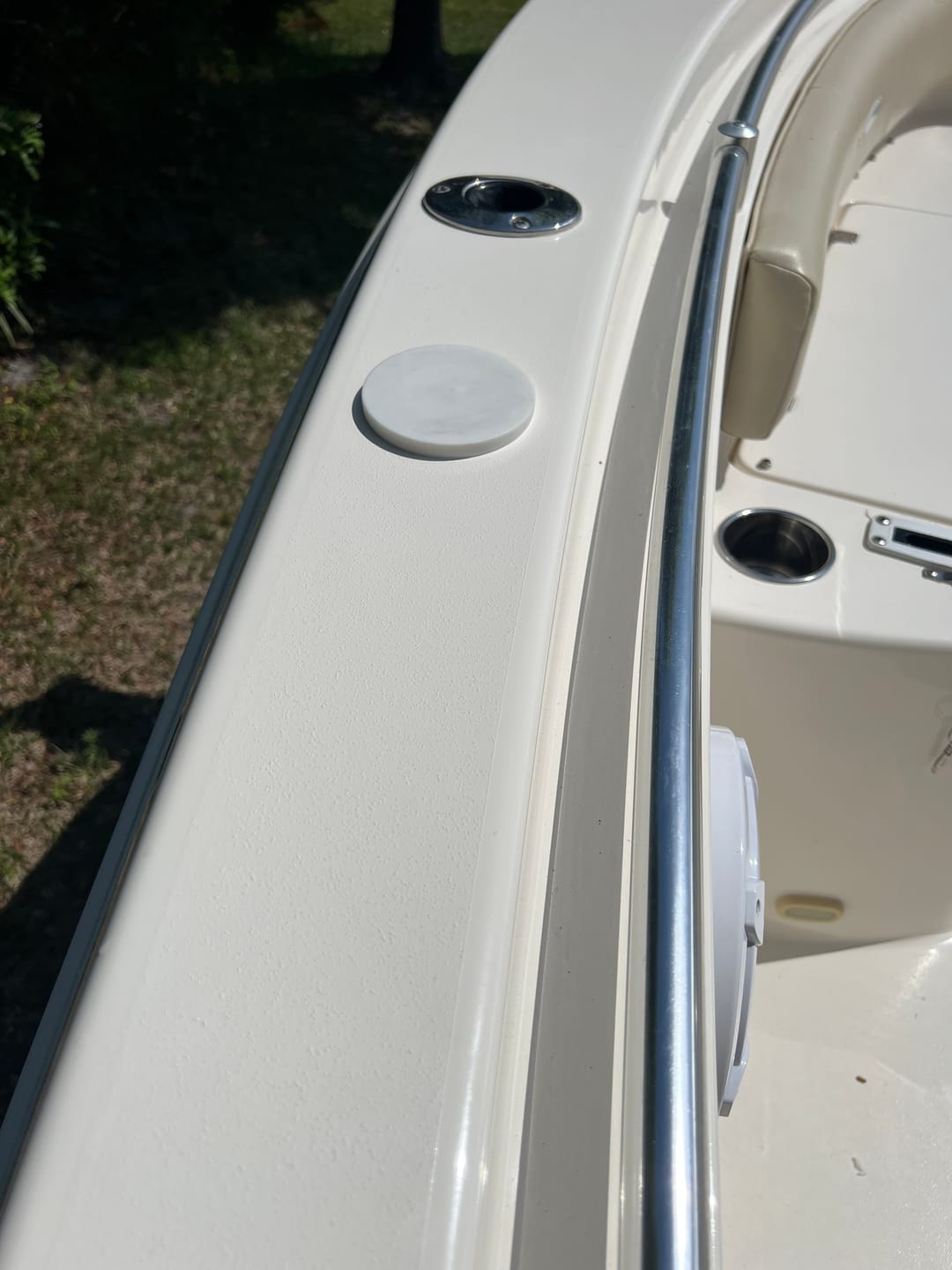 Customer photo review of Mag Mount Trolling Motor Support Arm
