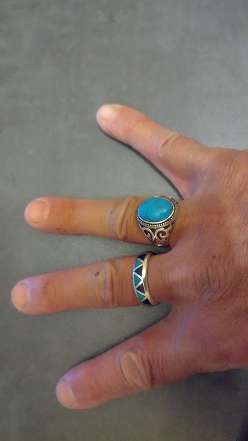 Customer photo review of BLUE EYES. - 925 STERLING SILVER