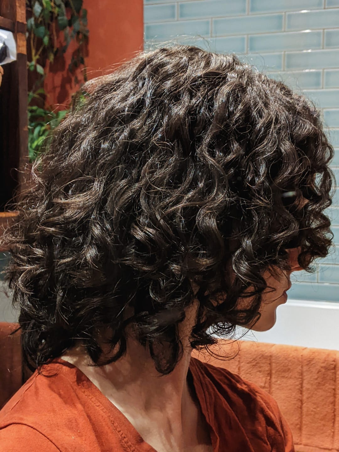 Customer photo review of Extra Gentle Baobab Shampoo Bar for Curly Hair