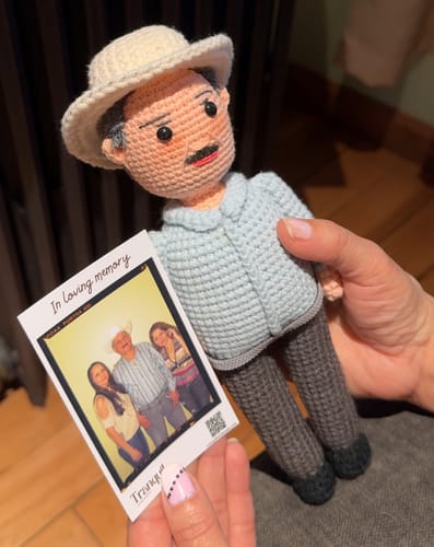 Customer photo review of Tranquil® - Personalized Crochet Doll (Bigger sizes)
