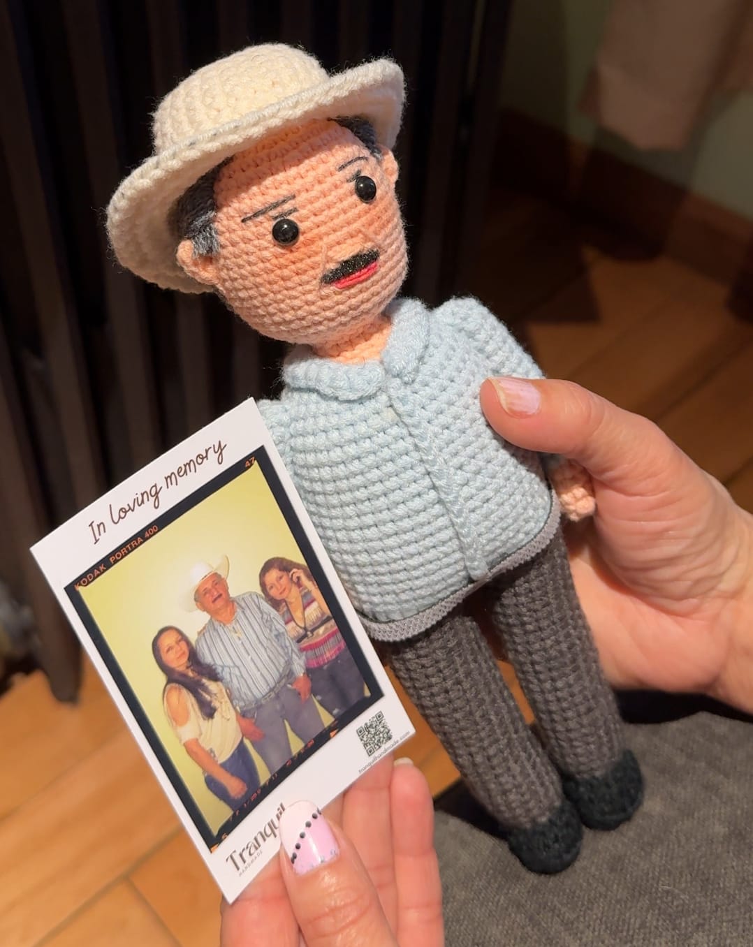 Customer photo review of Tranquil® - Personalized Crochet Doll (Bigger sizes)