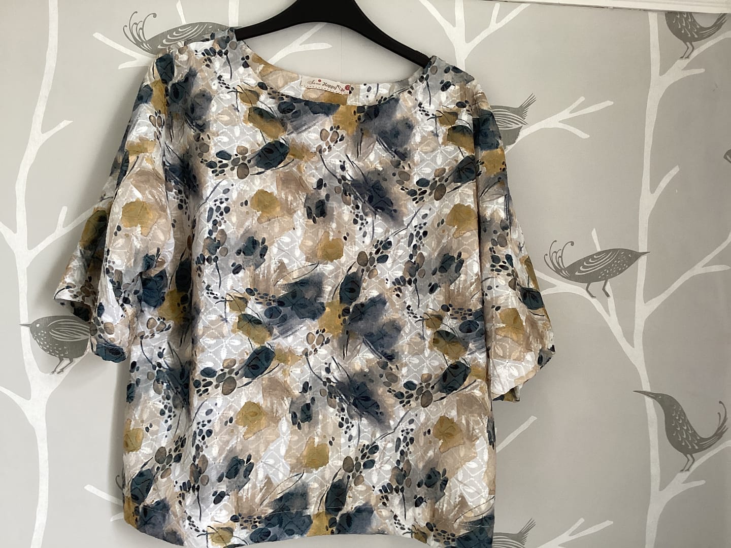 Customer photo review of Nature's Palette Embroidered Polycotton Fabric