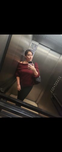 Customer photo review of SWEATER LINA NEGRO