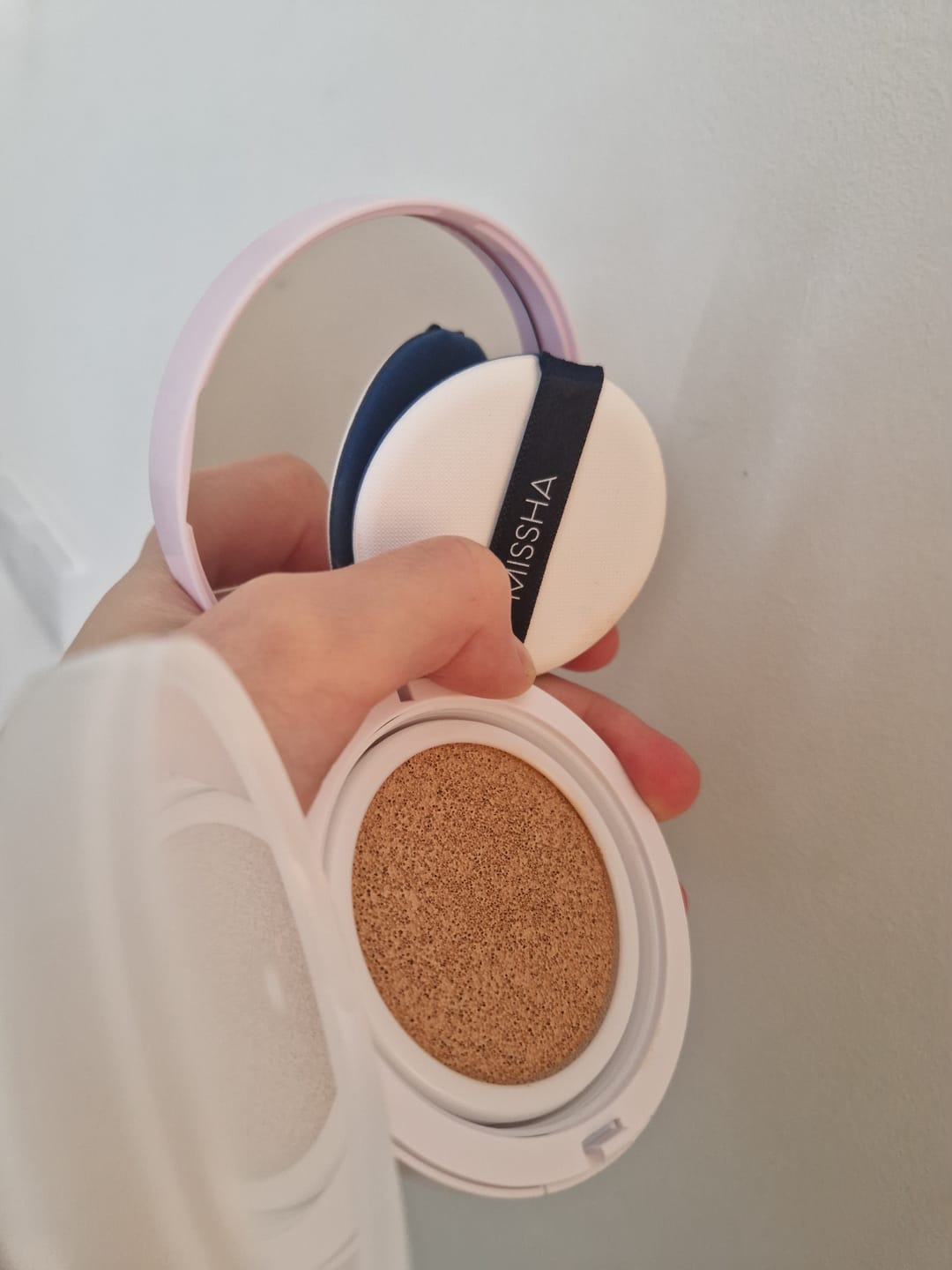 Customer photo review of Tonālais kušons Missha M Magic Cushion Cover Lasting SPF50+/PA+++