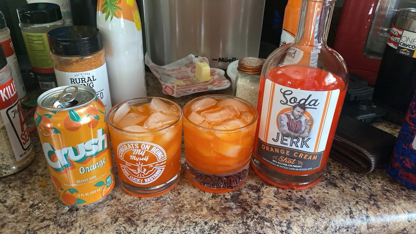 Customer photo review of Soda Jerk Orange Cream Shot Flavored Vodka (750ml)