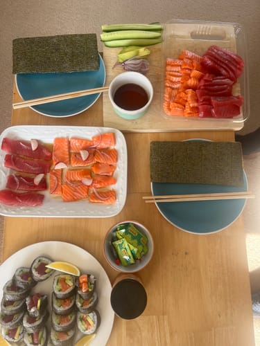 Customer photo review of Fresh Kingfish Sashimi Tray