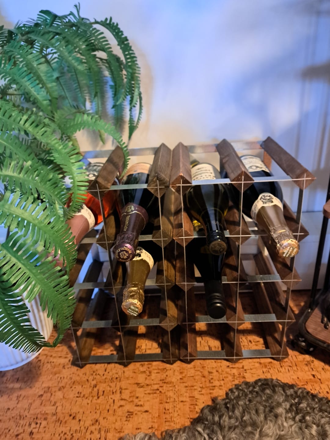 Customer photo review of Traditional Wine Rack Vinställ Dark Oak 12 flaskor