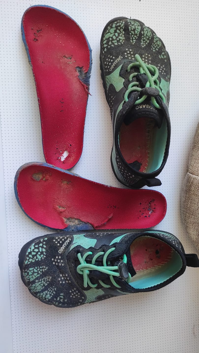 Customer photo review of Niños Fast Ⅰ - Zapatos Barefoot