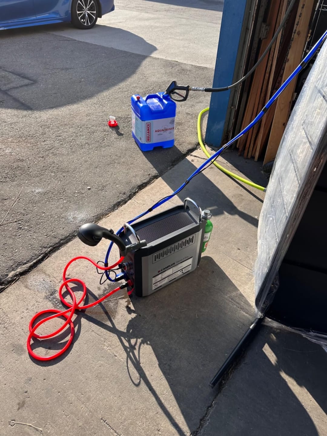Customer photo review of Camplux Nano 3 Pro Portable Propane Water Heater