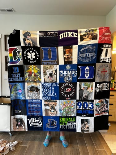 Customer photo review of Project Repat T-Shirt Quilt