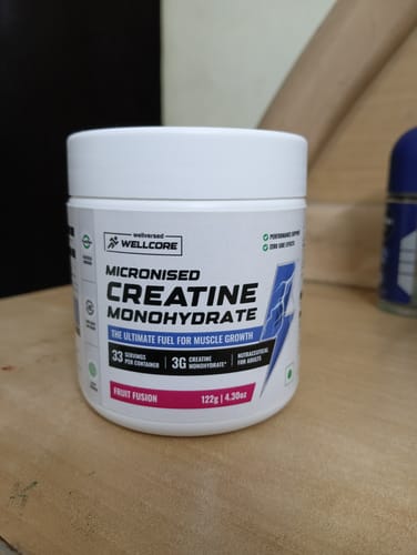Customer photo review of Wellcore - Pure Micronised Creatine Monohydrate (122g, 33 Servings) Fruit Fusion