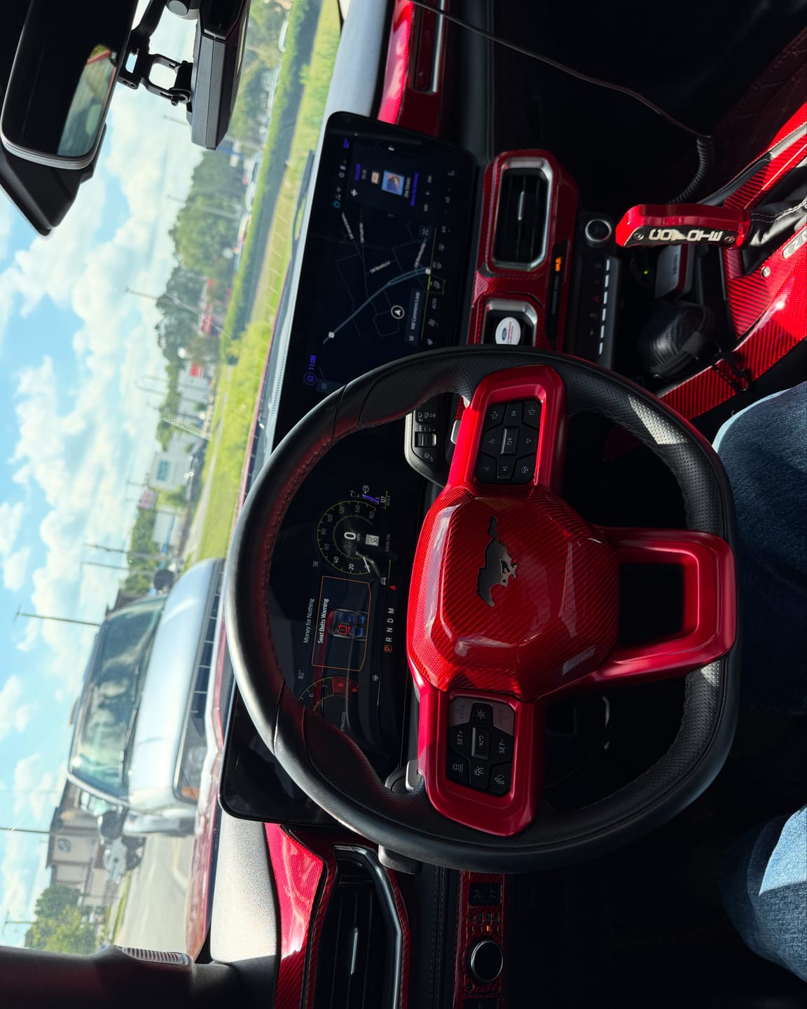 Customer photo review of 2024+ S650 Mustang Real Carbon Fiber Headlight Control Trim Overlay