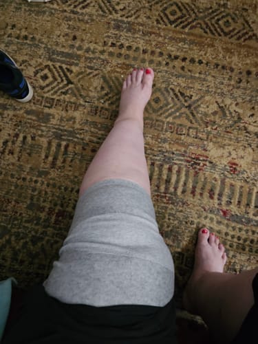 Customer photo review of Bamboo Compression Knee Sleeve for Night Pain