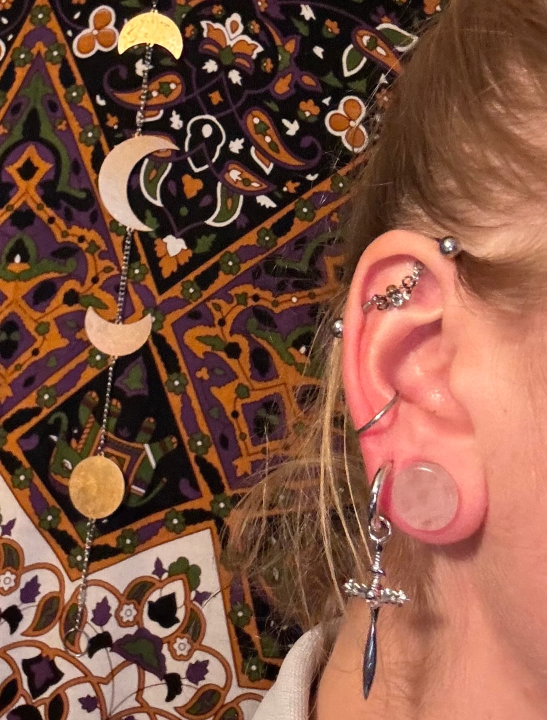 Customer photo review of DYT SWORD EARRING
