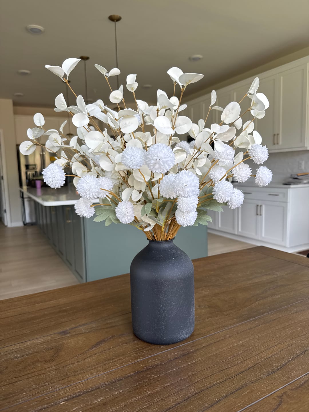 Customer photo review of Faux Arrangement - White & Green