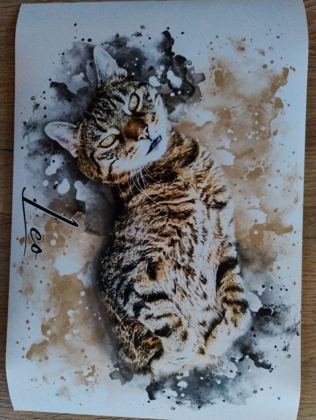 Customer photo review of Tierisches Wasserfarben Portrait