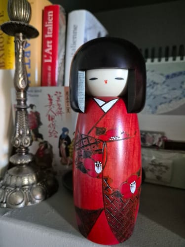 Customer photo review of Poupée Kokeshi Sōshun