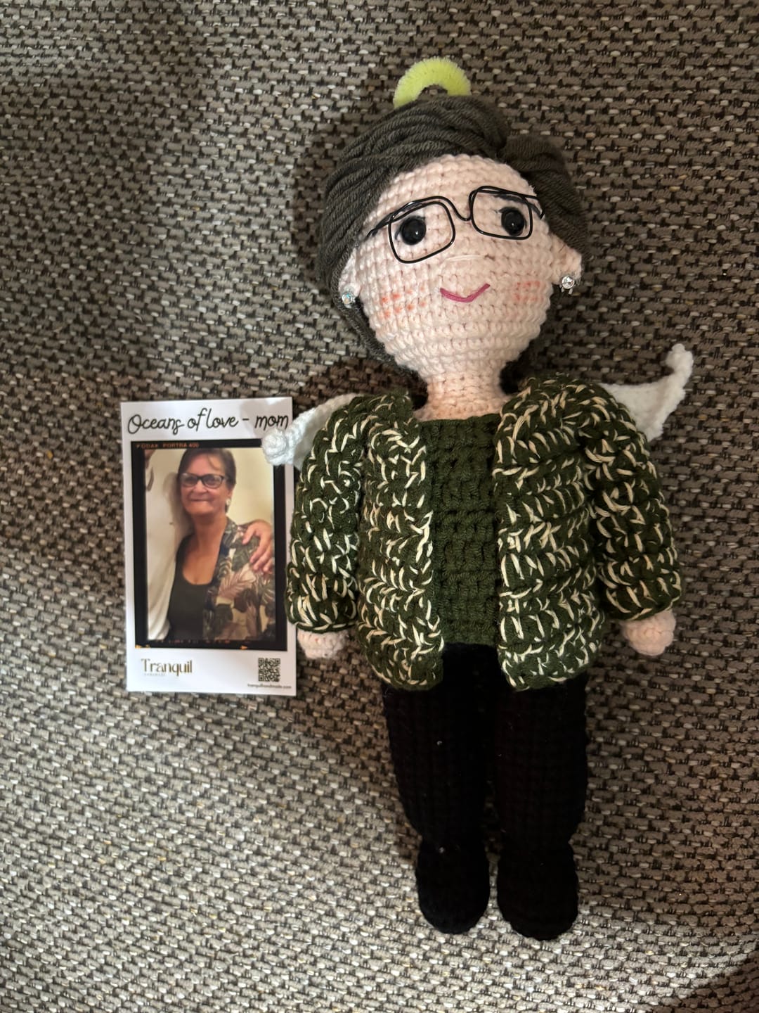 Customer photo review of Tranquil® - Personalized Crochet Doll (Bigger sizes)