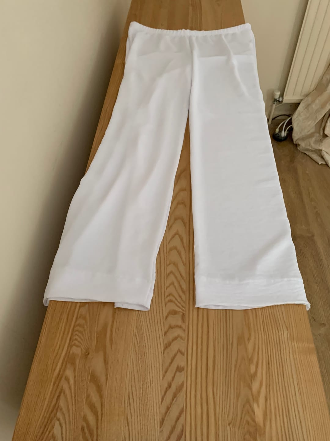 Customer photo review of Plain Italian Stretch Crepe Polyester Fabric