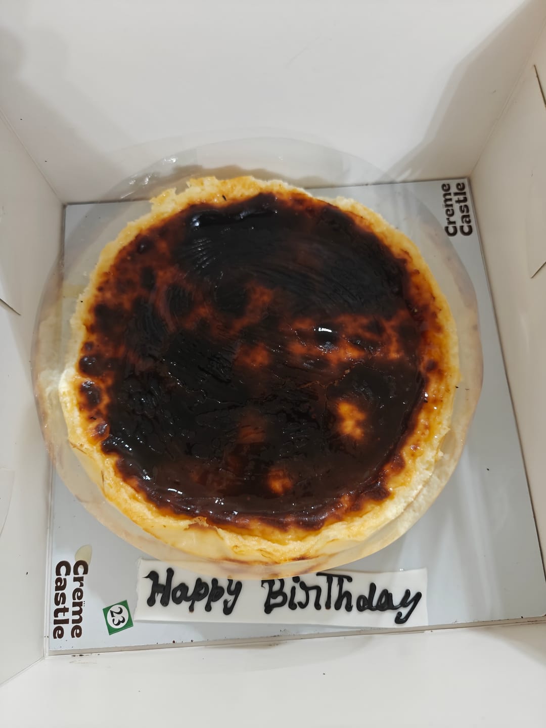 Customer photo review of Burnt Basque Cheesecake