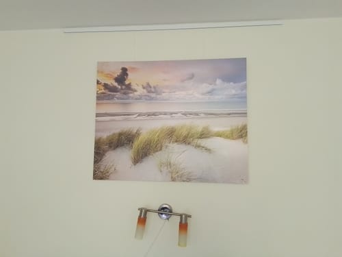 Customer photo review of Aluminiumbild gebürstet | Dünen am Nordseestrand | Querformat