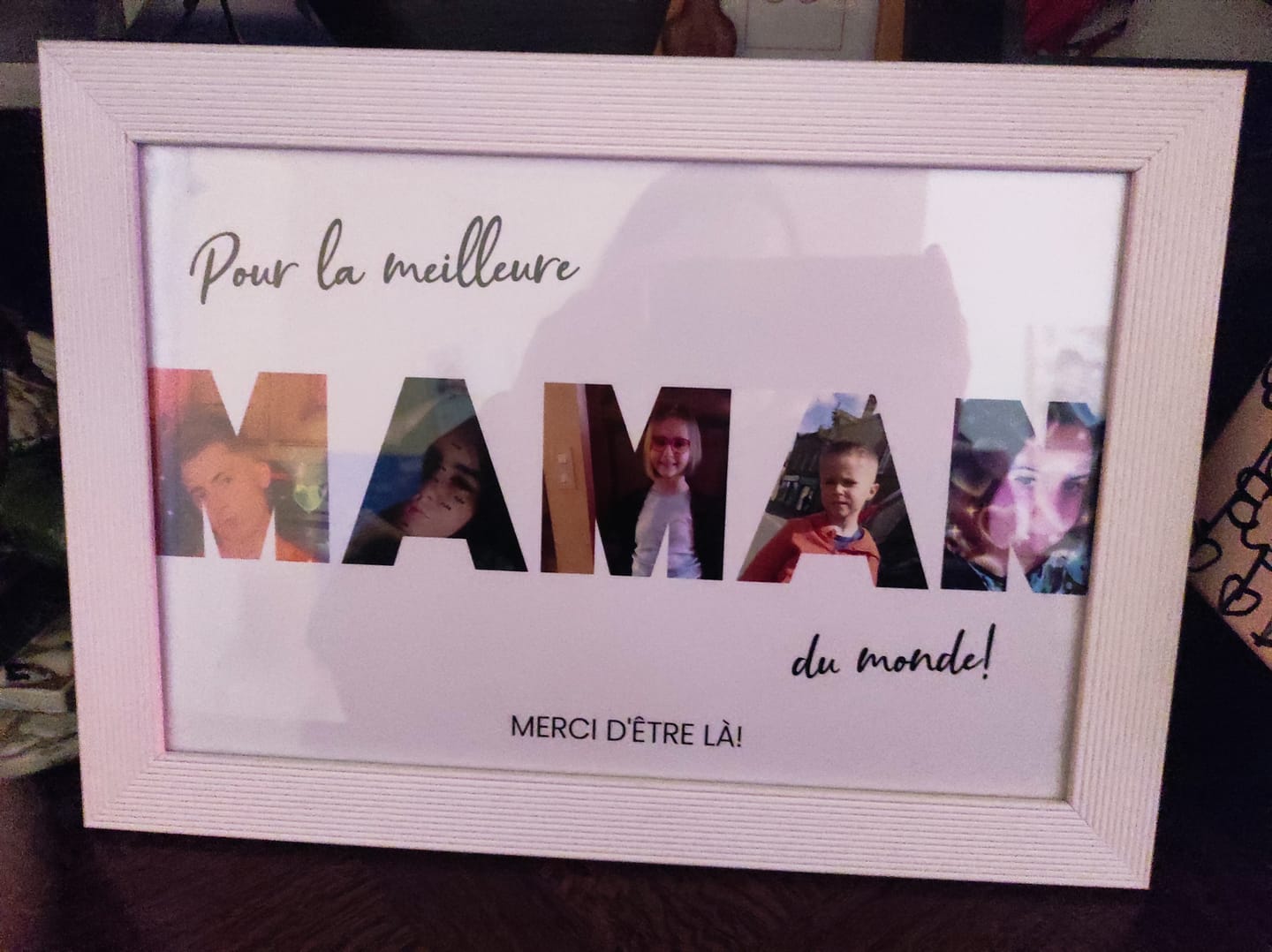 Customer photo review of Poster personnalisé - Pour la meilleure maman du monde