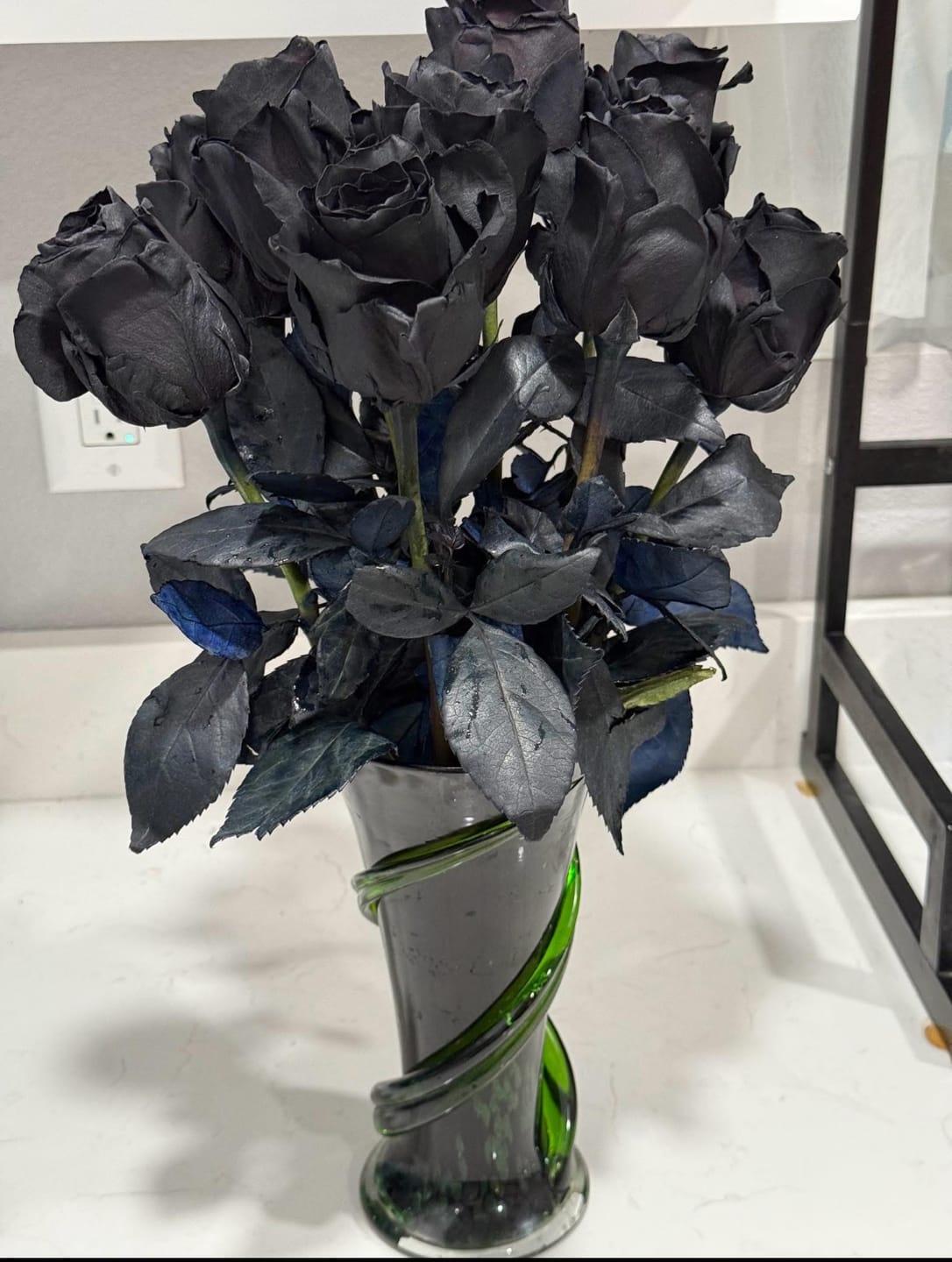 Customer photo review of Black Roses