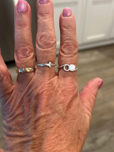 Customer photo review of Empty Tomb Sterling Silver Ring