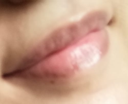 Customer photo review of Peptide Lip Glaze