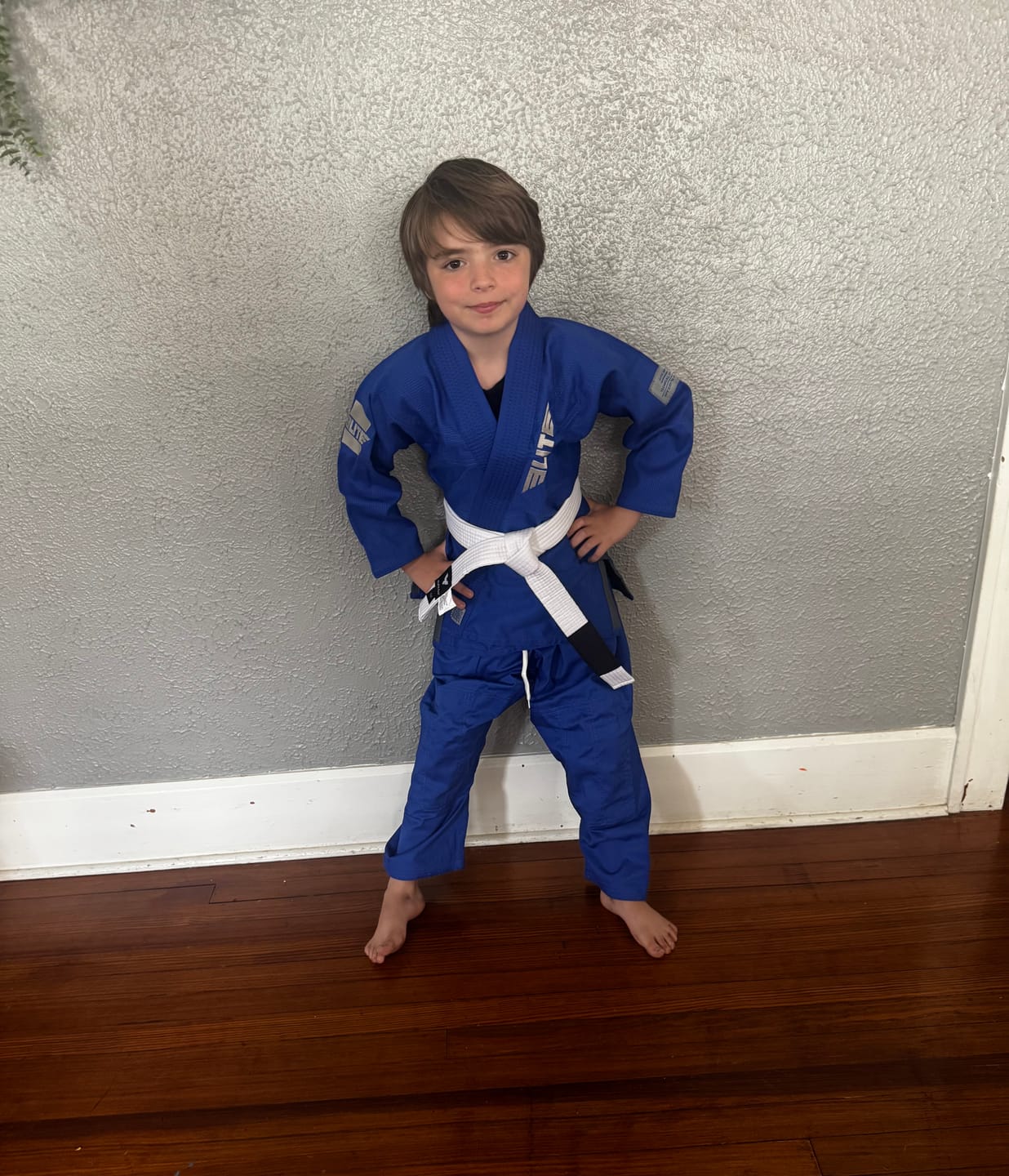 Customer photo review of Core Blue Brazilian Jiu Jitsu Kids BJJ Gi