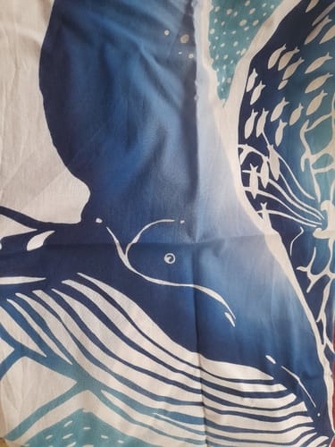 Karine P. review of Tenugui Japonais Baleine image 1 out of 1