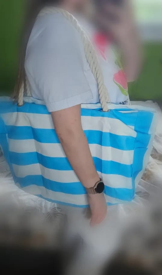 Customer photo review of Strandtasche mit Reißverschluss