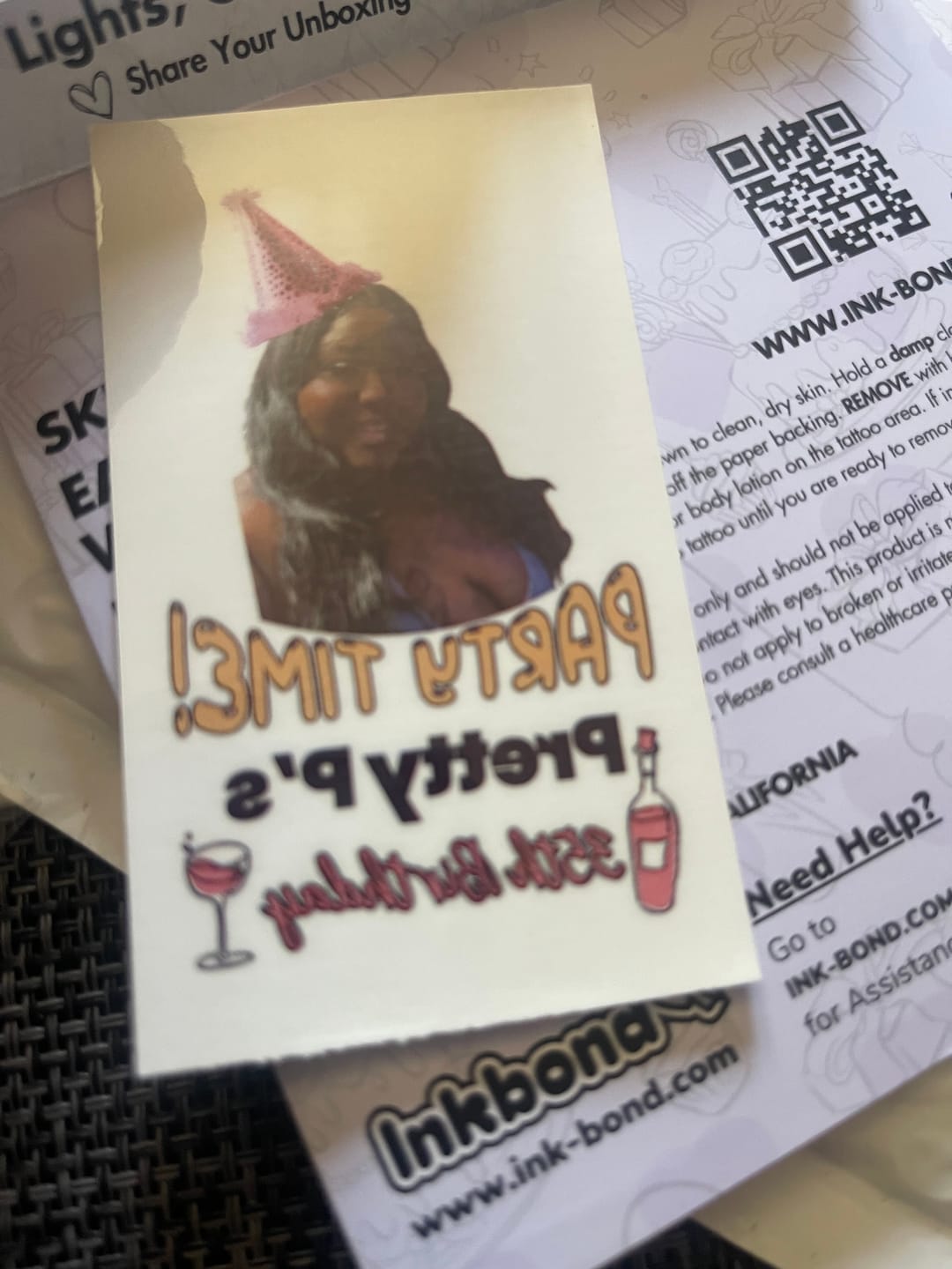 Customer photo review of Pink Party Hat
