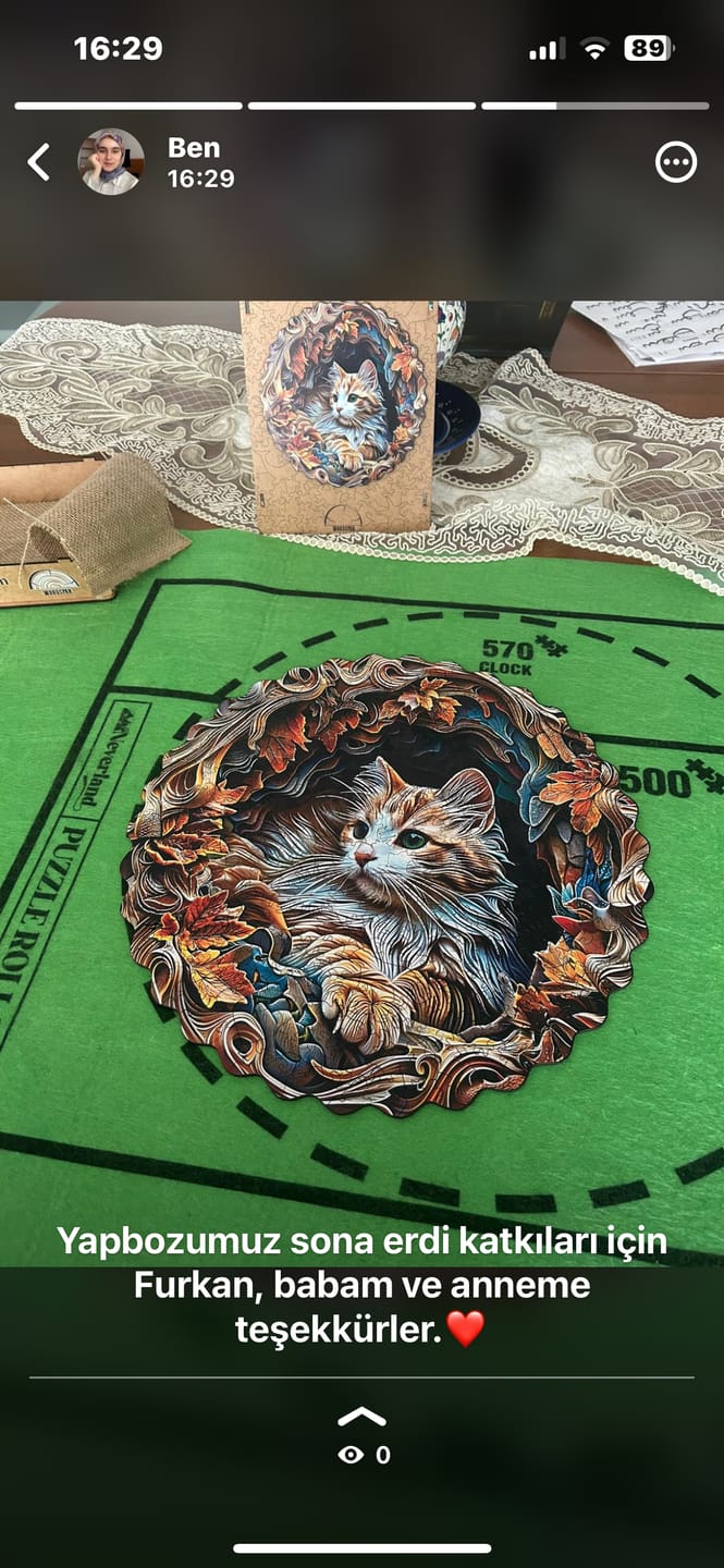 Customer photo review of Kedi V2 - Ahşap Puzzle