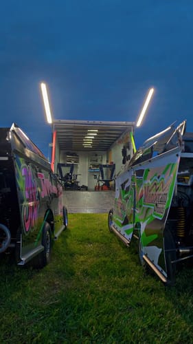 Customer photo review of Racing Pit Light Kit - 20,000 Lumens