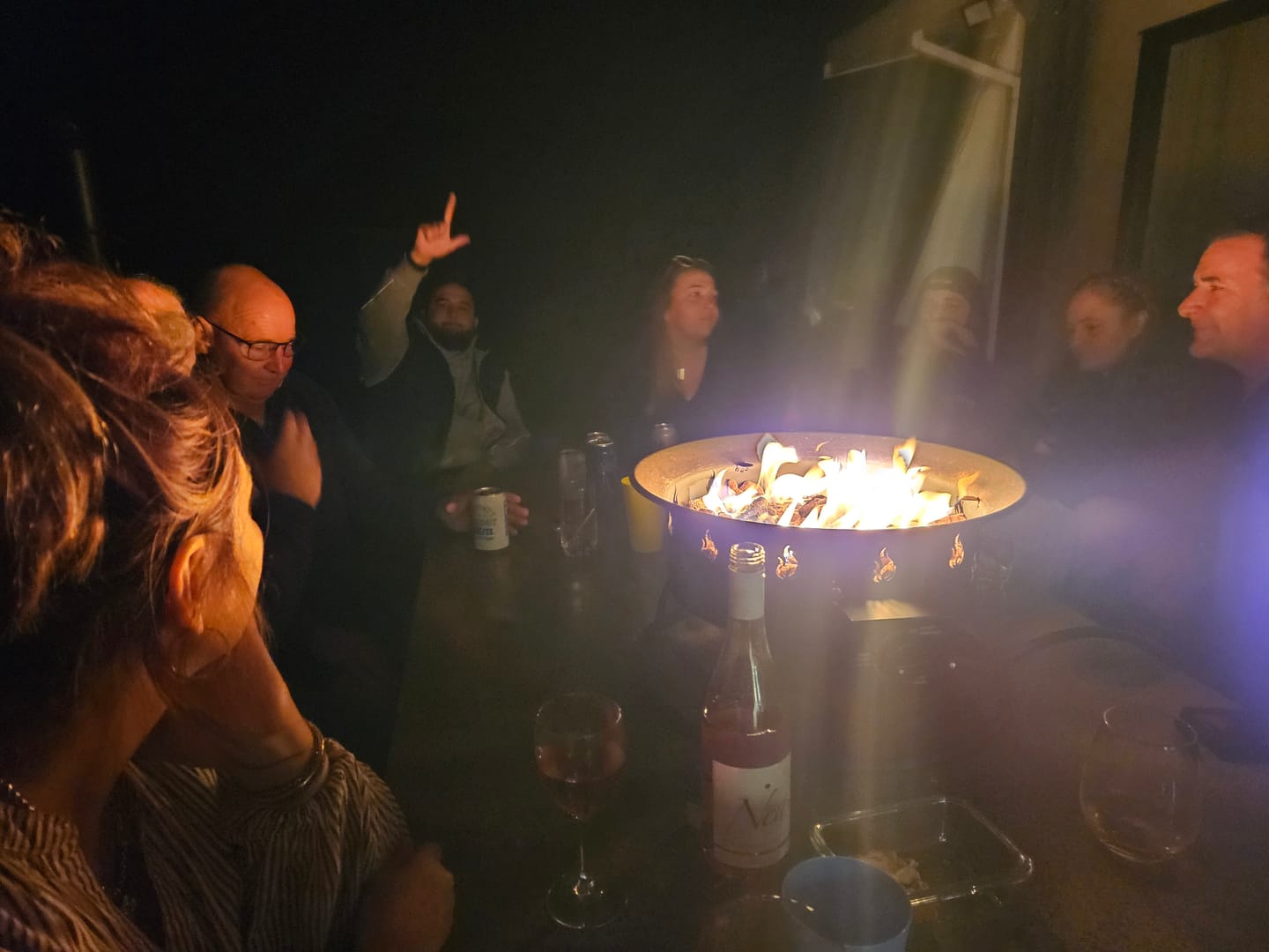 Customer photo review of Portable Outdoor Gas Fire Pit