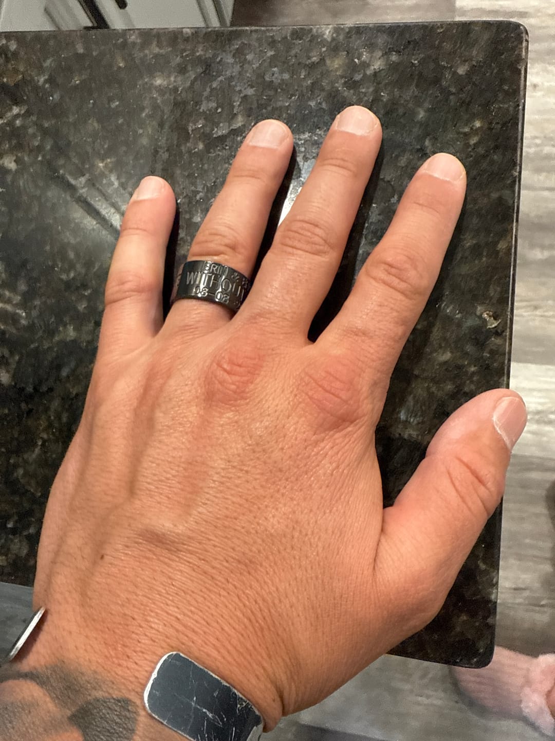 Customer photo review of Banded Together Duck Ring 12mm
