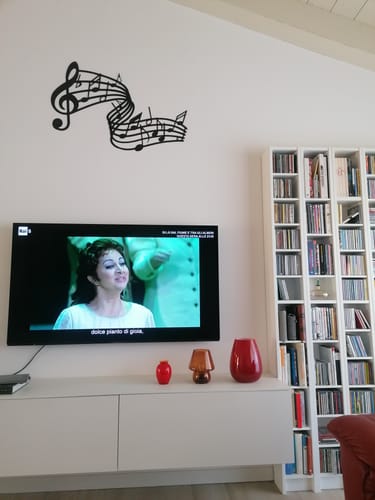 Customer photo review of Décoration Murale en Métal - Notes de musique